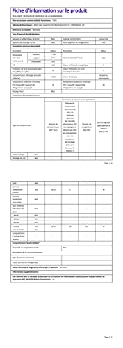 Réfrigérateur congélateur bas FBM260L 262L (187+75), Low frost, Acier inoxydable, Portes réversibles, 39 db, 12 ans de garantie sur le compresseur
