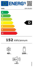 CBM159LEBD Réfrigérateur congélateur bas157 litres (109 + 48) Low Frost, Faible bruit, Refroidissement rapide, Faible emcombrement