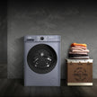 CW07123863AX Lave linge hublot - 7kg, Classe énergétique A, Moteur BLDC 1200 RPM, Lavage vapeur & rapide, 15 programmes, Design compact (60x46.5x84cm) - Gris