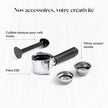 Dedica Style EC685.M, Machine à Expresso avec Buse à Mousse de Lait Professionnelle, Seulement 15 cm de Large, Réservoir de 1 L, Boîtier en Métal, Compatible avec les Dosettes E.S.E, Métal