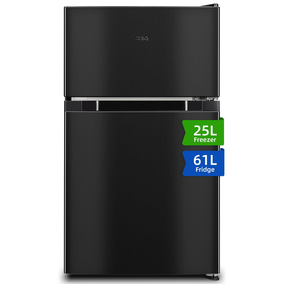 Réfrigérateur congélateur en haut Réfrigérateur congélateur - 86 L (61/25L) - Portes réversibles, Congélateur 4 étoiles, Machine à glaçons, Garantie compresseur 12 ans, Classe E