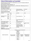 Réfrigérateur congélateur bas FBM157L42 157L (109+48), Largeur 47cm, Low frost, 39 db, Portes réversibles, 12 ans de garantie sur le compresseur