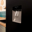 Réfrigérateur combiné Bolero CoolMarket Combi 250 WD Black Glass D. Capacité de 250L, classe D, compresseur Inverter, Total No Frost, porte réversible