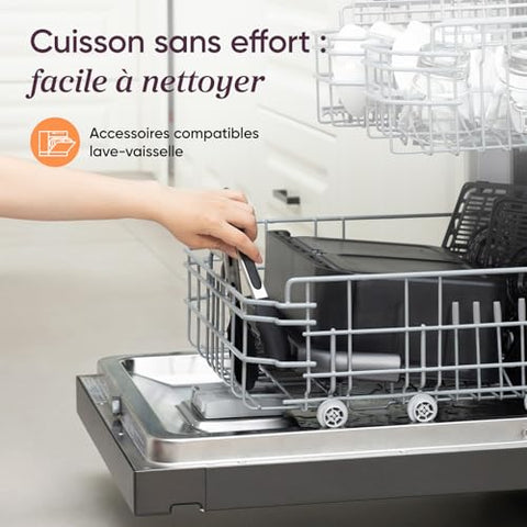 Air Fryer 10L Twinfry, Friteuse sans Huile Double Résistance, Airfryer à Dual Zone Avec Séparateur Amovible