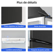 Réfrigérateur congélateur bas FBM260L 262L (187+75), Low frost, Acier inoxydable, Portes réversibles, 39 db, 12 ans de garantie sur le compresseur