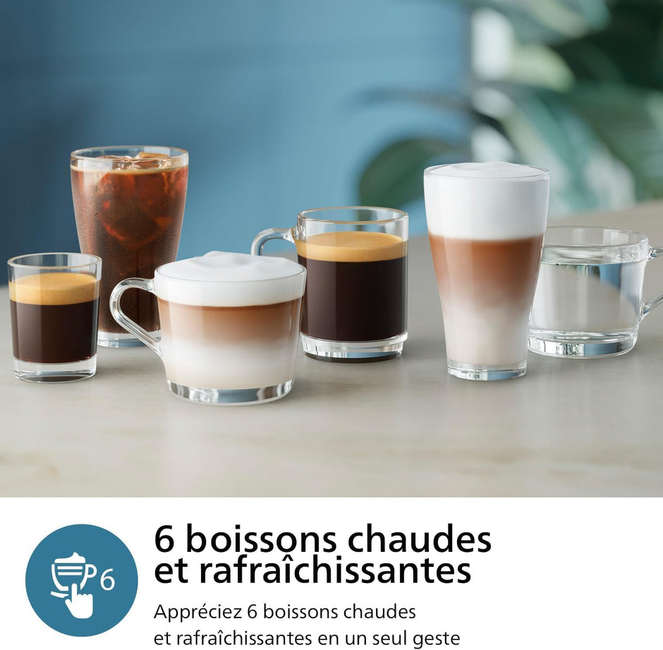 Expresso broyeur Série 3300-6 Boissons (EP3347/90)