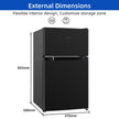 Réfrigérateur congélateur en haut Réfrigérateur congélateur - 86 L (61/25L) - Portes réversibles, Congélateur 4 étoiles, Machine à glaçons, Garantie compresseur 12 ans, Classe E