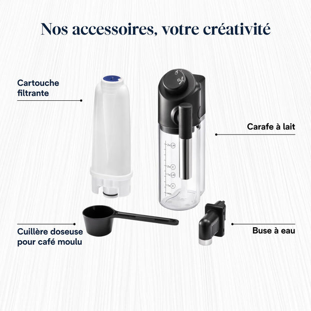 Magnifica Evo - Perfetto Machine à Café Automatique avec LatteCrema Mousseur à Lait Automatique, 7 Boissons en une Seule Touche, Commandes Soft Touch, Argent et Noir (ECAM292.81.SB)