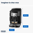 Magnifica S - Perfetto Machine à Café Automatique avec Mousseur à Lait Manuel, Noir (ECAM22.110.B)