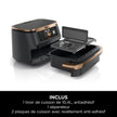 Foodi FlexDrawer Air Fryer, Dual Zone Avec Séparateur Amovible, Grand Tiroir de 10.4 L, AF500EUCP