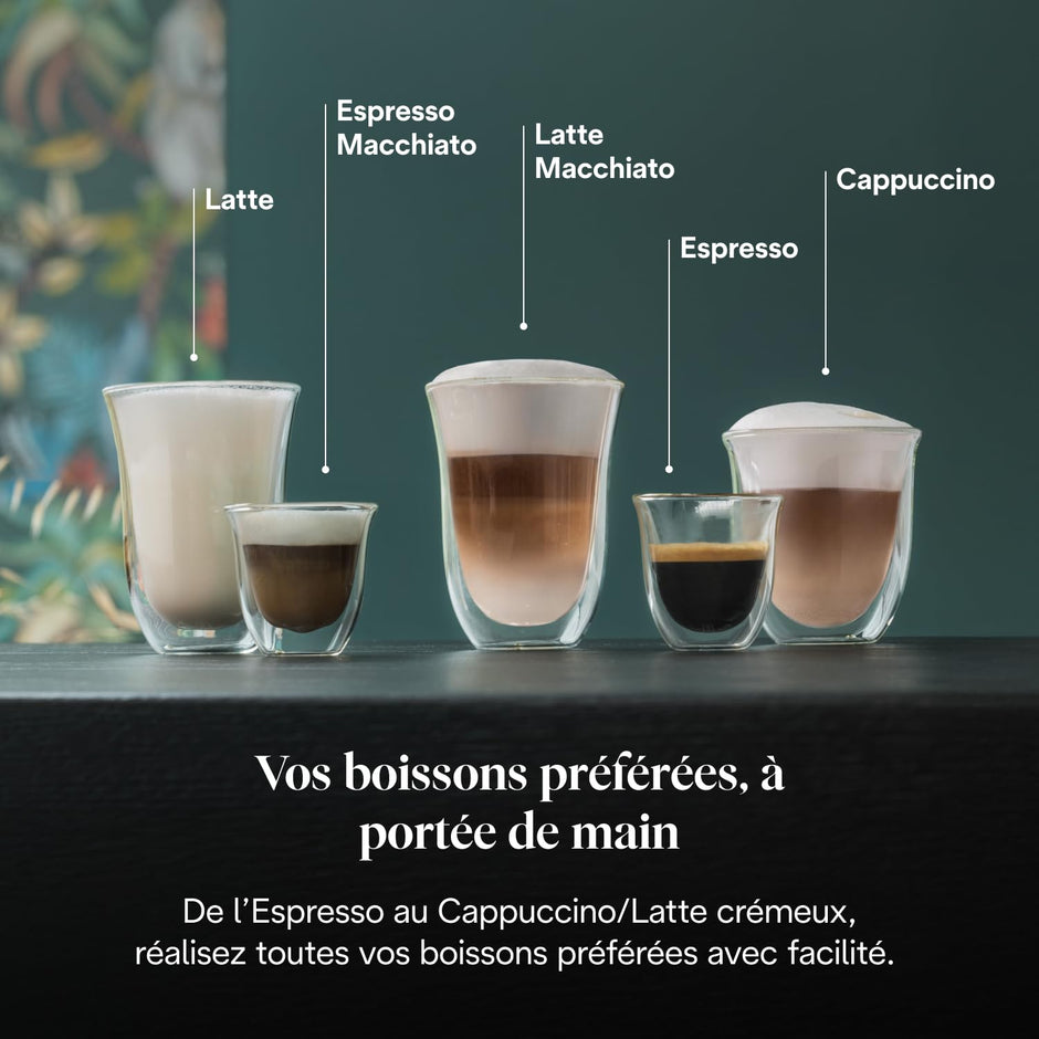 Dedica Style EC685.M, Machine à Expresso avec Buse à Mousse de Lait Professionnelle, Seulement 15 cm de Large, Réservoir de 1 L, Boîtier en Métal, Compatible avec les Dosettes E.S.E, Métal