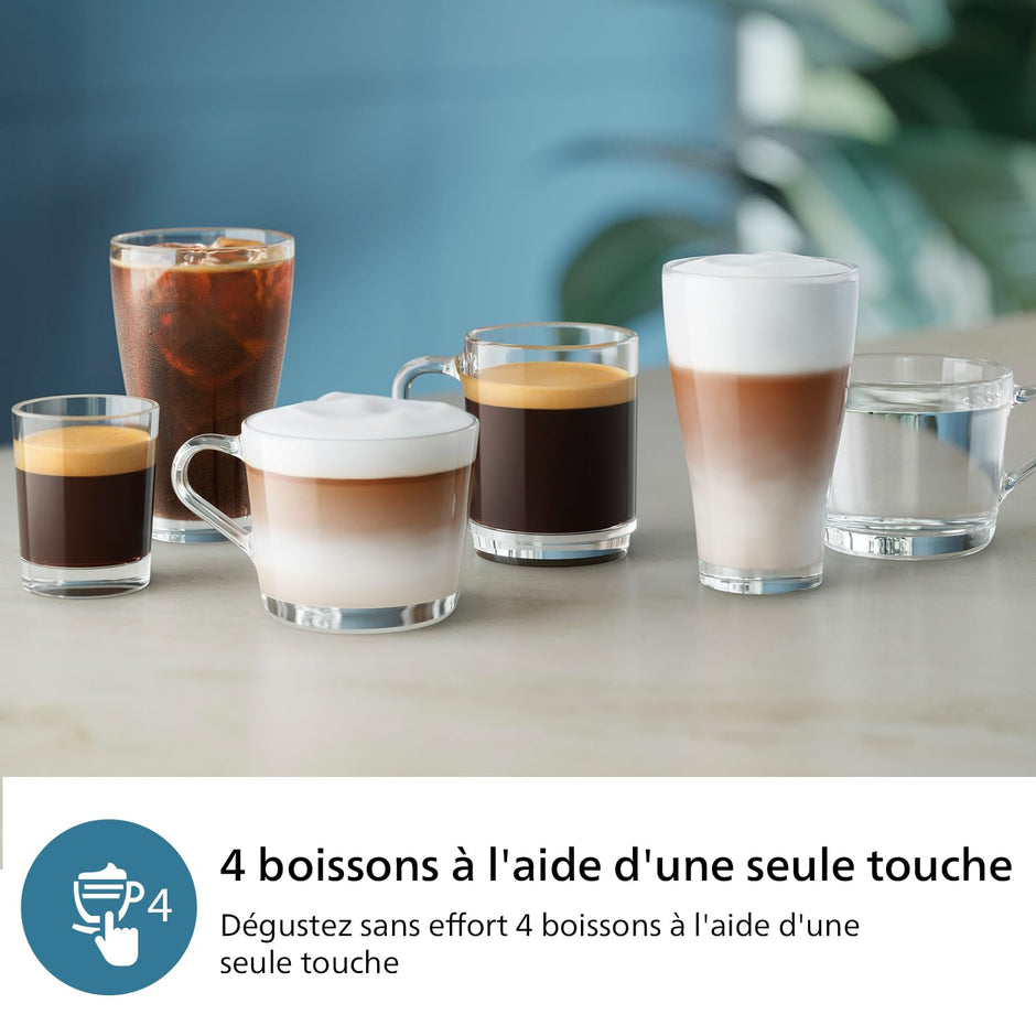 Expresso broyeur Série 2300-4 Boissons, Noir mat (EP2330/10)