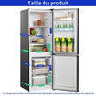 Réfrigérateur congélateur bas FBM157L42 157L (109+48), Largeur 47cm, Low frost, 39 db, Portes réversibles, 12 ans de garantie sur le compresseur
