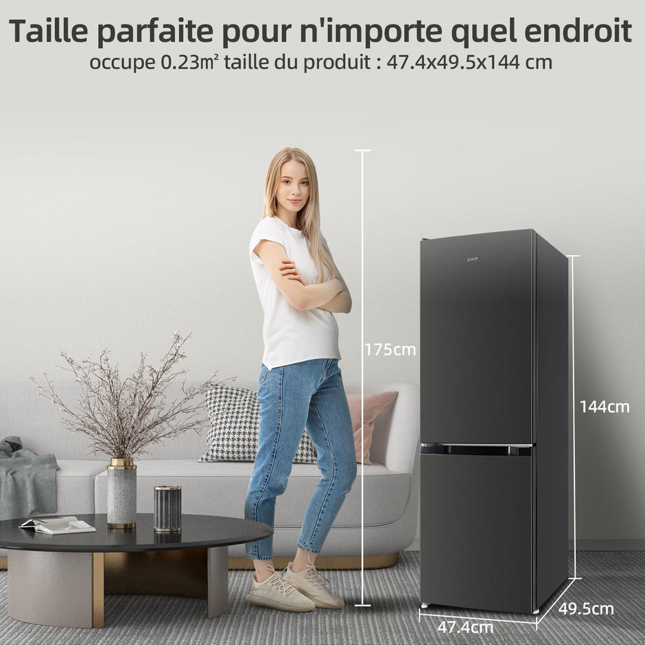 CBM159LEBD Réfrigérateur congélateur bas157 litres (109 + 48) Low Frost, Faible bruit, Refroidissement rapide, Faible emcombrement