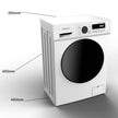 Lave-linge frontal GLL71200WH - 7 Kgs - 1200 tr/mn - 16 programmes - Eco - Intensif - Rapide – Très Faible conso