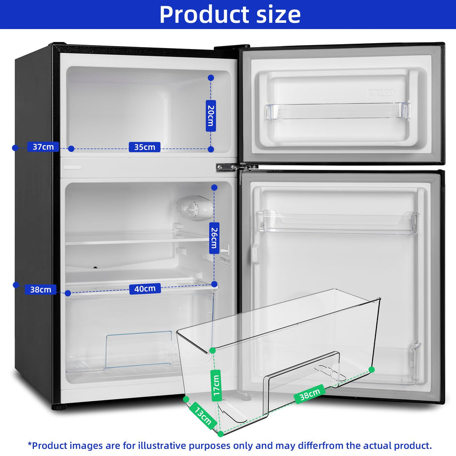 Réfrigérateur congélateur en haut Réfrigérateur congélateur - 86 L (61/25L) - Portes réversibles, Congélateur 4 étoiles, Machine à glaçons, Garantie compresseur 12 ans, Classe E