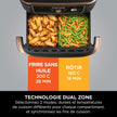 Foodi FlexDrawer Air Fryer, Dual Zone Avec Séparateur Amovible, Grand Tiroir de 10.4 L, AF500EUCP