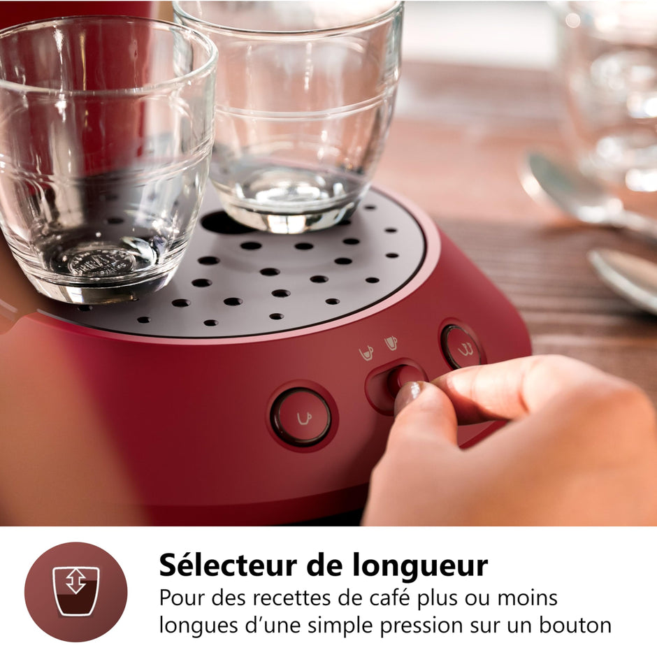 SENSEO Original Plus Machine à Café à Dosettes Plastique Recyclé (CSA210/91)