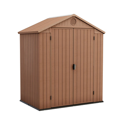 6 x 8 ft Outdoor Garden Storage Shed with Double Doors