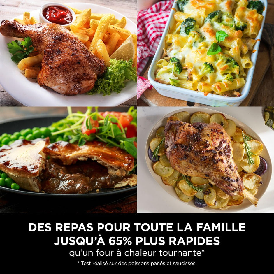 Foodi FlexDrawer Air Fryer, Dual Zone Avec Séparateur Amovible, Grand Tiroir de 10.4 L, AF500EUCP