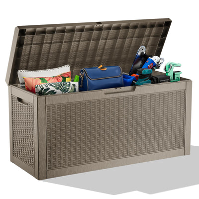 230 Gallon Outdoor Deck Storage Box, Waterproof
