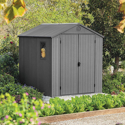 6 x 8 ft Outdoor Garden Storage Shed with Double Doors