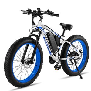26''Electric Bike for Adults with 48V 13Ah Removable Battery,750W Fat Tire