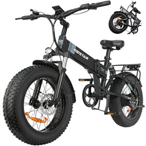Folding Ebikes for Adults Full Suspension 1000W Motor 48V 14AH Removable Battery
