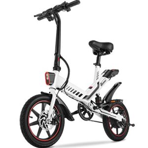 Sailnovo Electric Bike, Electric Bicycle with Upgraded 18.5mph Electric Bikes for Adults