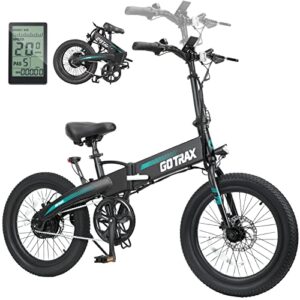 Gotrax R1 20" Folding Electric Bike for Adults, 20Mph Power by 350W