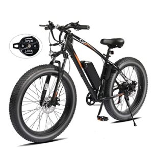PEXMOR Electric Bike for Adults, 26" Fat Tire Ebike Electric Bicycle for Adults