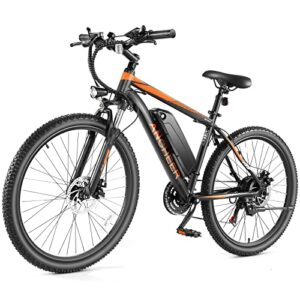 ANCHEER Electric Bike Electric Mountain Bike 500W 26'' Commuter Ebike