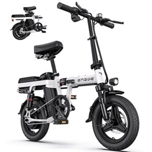 ENGWE Electric Bike for Adults Teens, 14" Fat Tire City Commuter Ebike