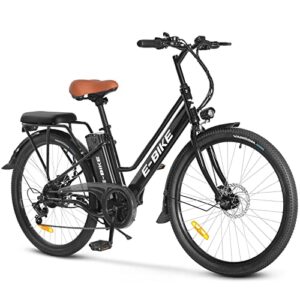 Axiniu Electric City Bike for Adults | 26'' Electric Commuter E-Bike