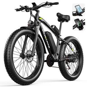 EXRBYKO Fat Tire Electric Bike for Adults 26" x 4", 750W 34MPH Electric Bicycle