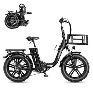 Heybike Ranger Electric Bike for Adults 500W Foldable Ebike with 48V 15Ah Removable Battery