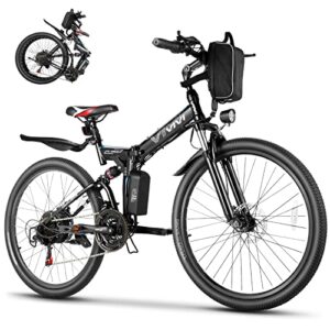Vivi Electric Bike for Adults 26" Ebike, 500W Folding Electric Bike