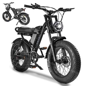 Aizepa Electric Bike for Adults,1000W Electric Motorcycle Dirt Bike,20" x4.0 Fat Tire